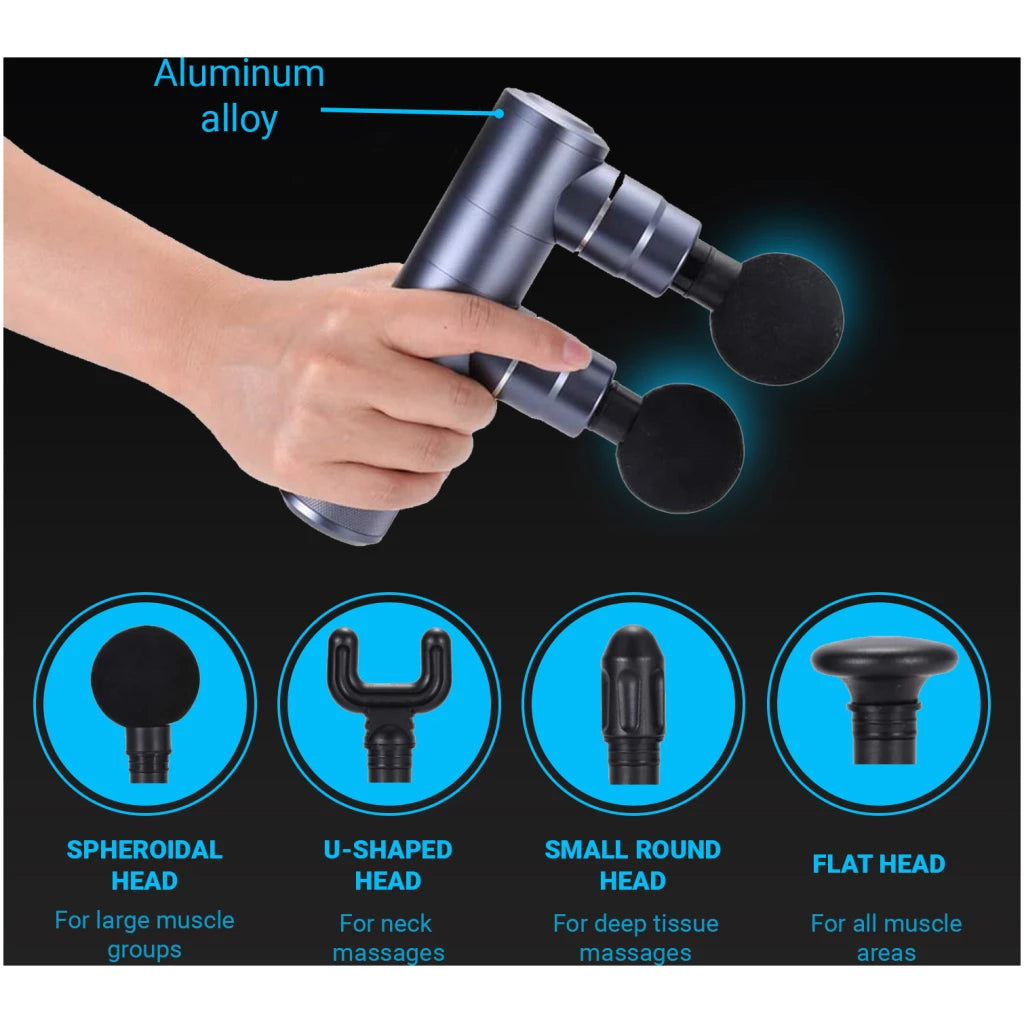 Double Head Percussion Massage Gun by Body Drummer