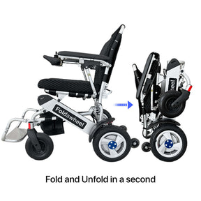 Foldawheel PW-999XL Lightweight Folding Power Wheelchair (120kg limit)