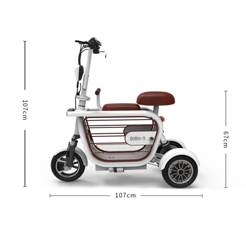 Mopet Three Wheel Pet Carrier Mobility Scooter W/ Kids Handle Home