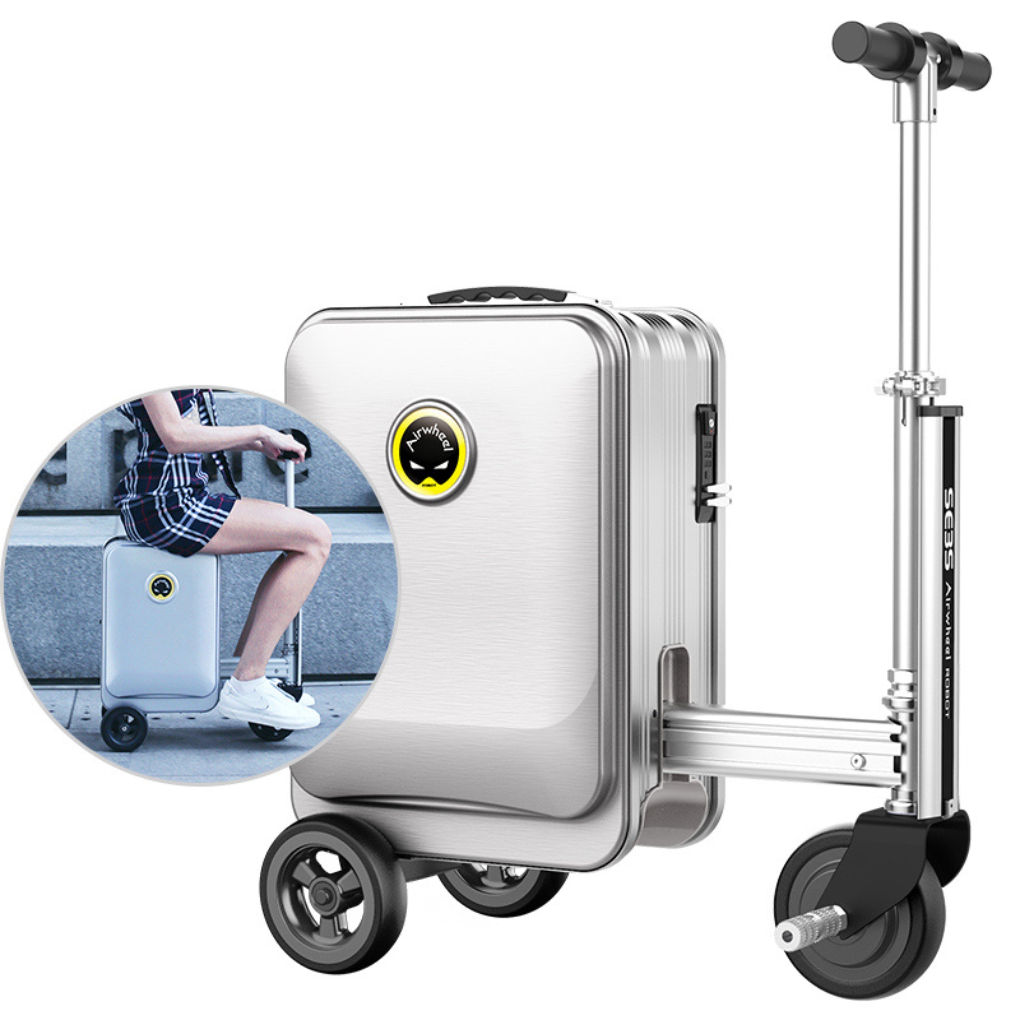 Airwheel - Airwheel SE3S, a riding smart luggage that upgrades the journey  experience(Chapter 2) Abstract: Besides the riding functions, we will check  more and see the what the Airwheel SE3S electric riding