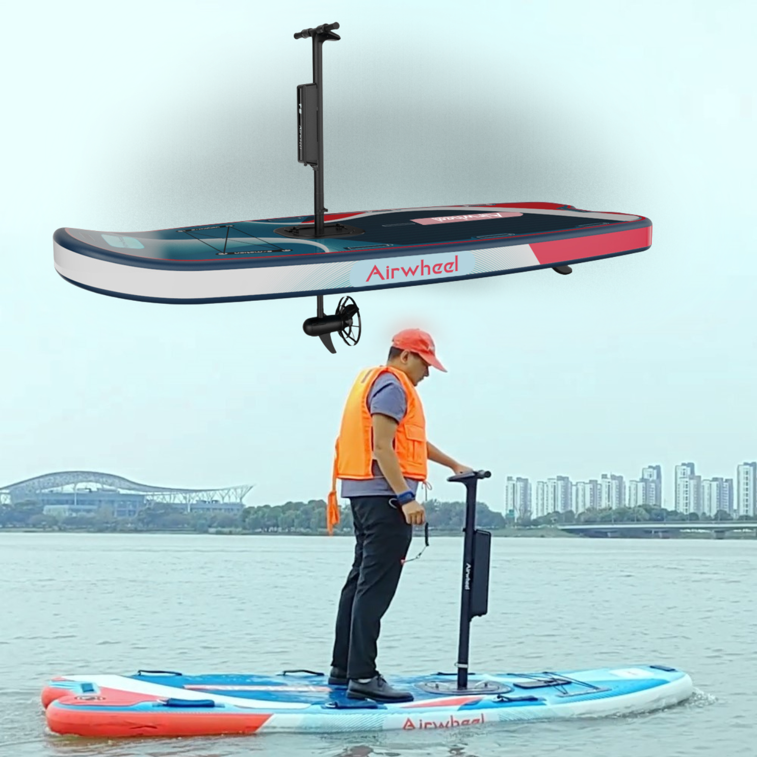 Airwheel Electric Smart Inflatable Stand Up Paddle Board With Motor