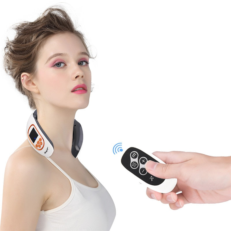 Intelligent Neck Massager Device With Heat & Pulsation Functions