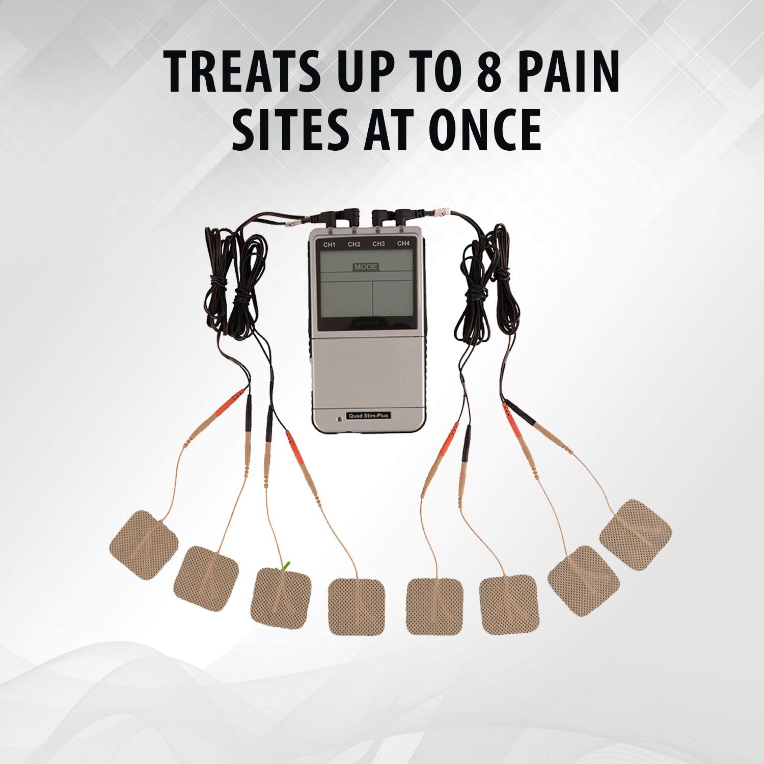 Quad Stim Plus Electro Muscle Stimulator - TENS / EMS Combo Unit by PMT